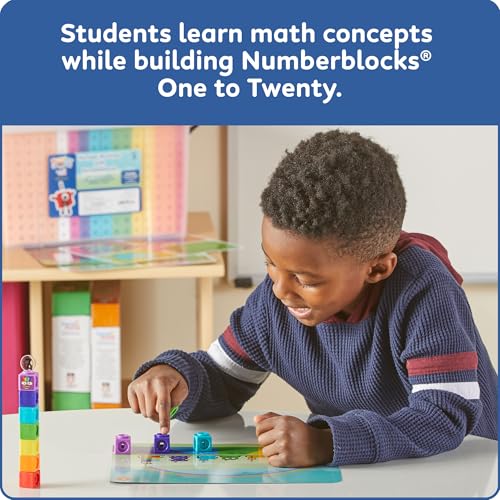 hand2mind Number Routines with Numberblocks Class Set, Preschool Learning Activities, Math Manipulatives Kindergarten, Counting Blocks, Number Linking Cubes, Kids Educational Toys by hand2mind - Image 6