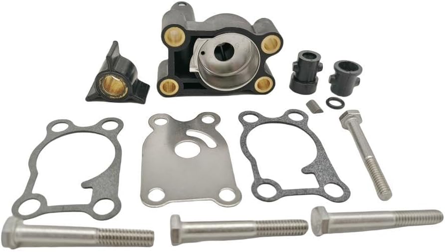 436737 Water Pump Impeller Repair Kit with Housing for Johnson Evinrude OMC Outboards 4HP E4 BE4 4RDHL Engines 1993-1996 Marine Cooling System Service Compatible with 0769736 769736 Replacement