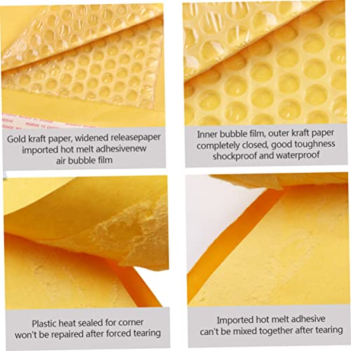 GATHINESS 25 Peças Envelope Acolchoado Bolha Mailer Kraft Envelope Bolha Forro Papel Kraft