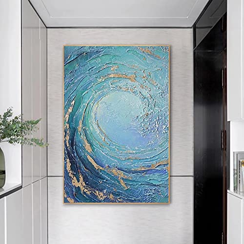 Toile abstraite vague de mer avec impression haute définition 40x60 - 4