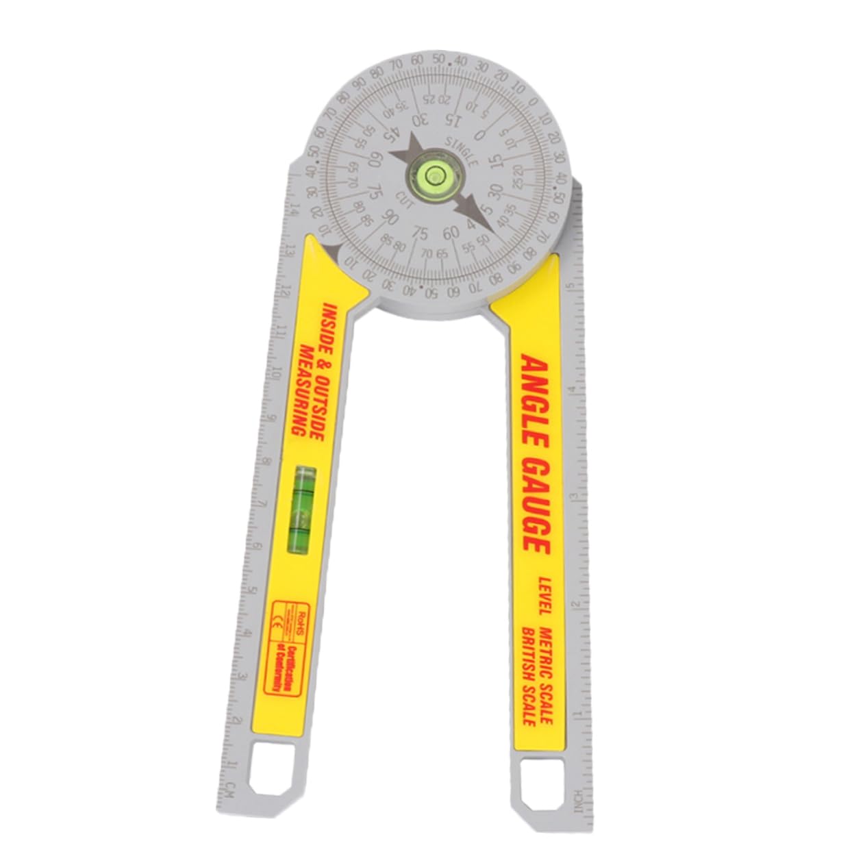 Holibanna 1Pc Angle Ruler Durable and Protractor for Woodworking Carpentry and Processing Easy to Read Angle Measurement Tool for DIY Projects