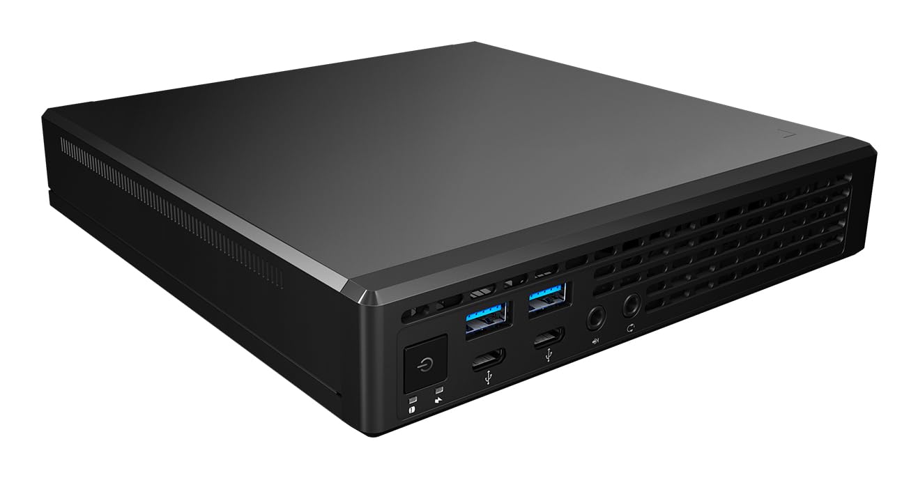 ASRock Jupiter X300 Mini PC Barebone, AMD Socket AM4, DDR4 fino a 64GB, 2.5" HDD & SSD, HDMI, USB-C, Nero