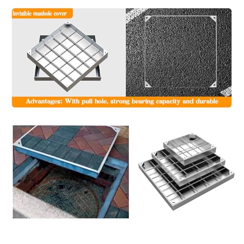 Couvercle de regard invisible robuste pour pompe de puisard et fosse septique - 6