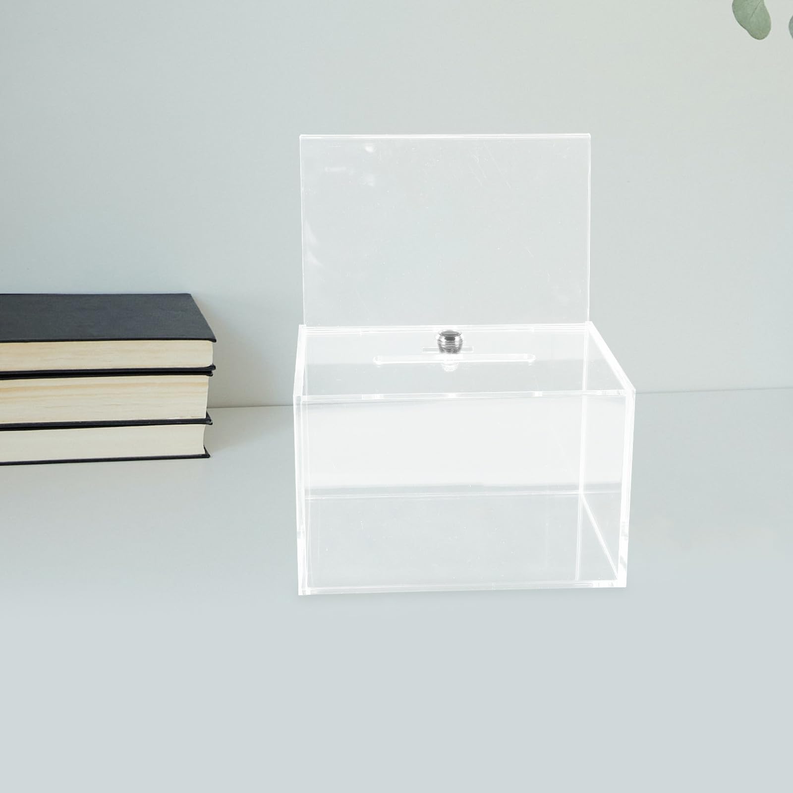 Artibetter Buzón de Pared Acrílico Gran Capacidad con Cerradura Fácil de Usar para Sugerencias y Donaciones Adecuado para Escuelas y Lugares Públicos