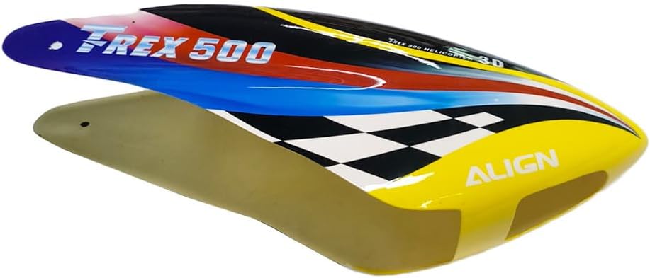 Align Trex 500 ESP PRO RC ヘリコプター グラスファイバー キャノピーカバー (きいろ)