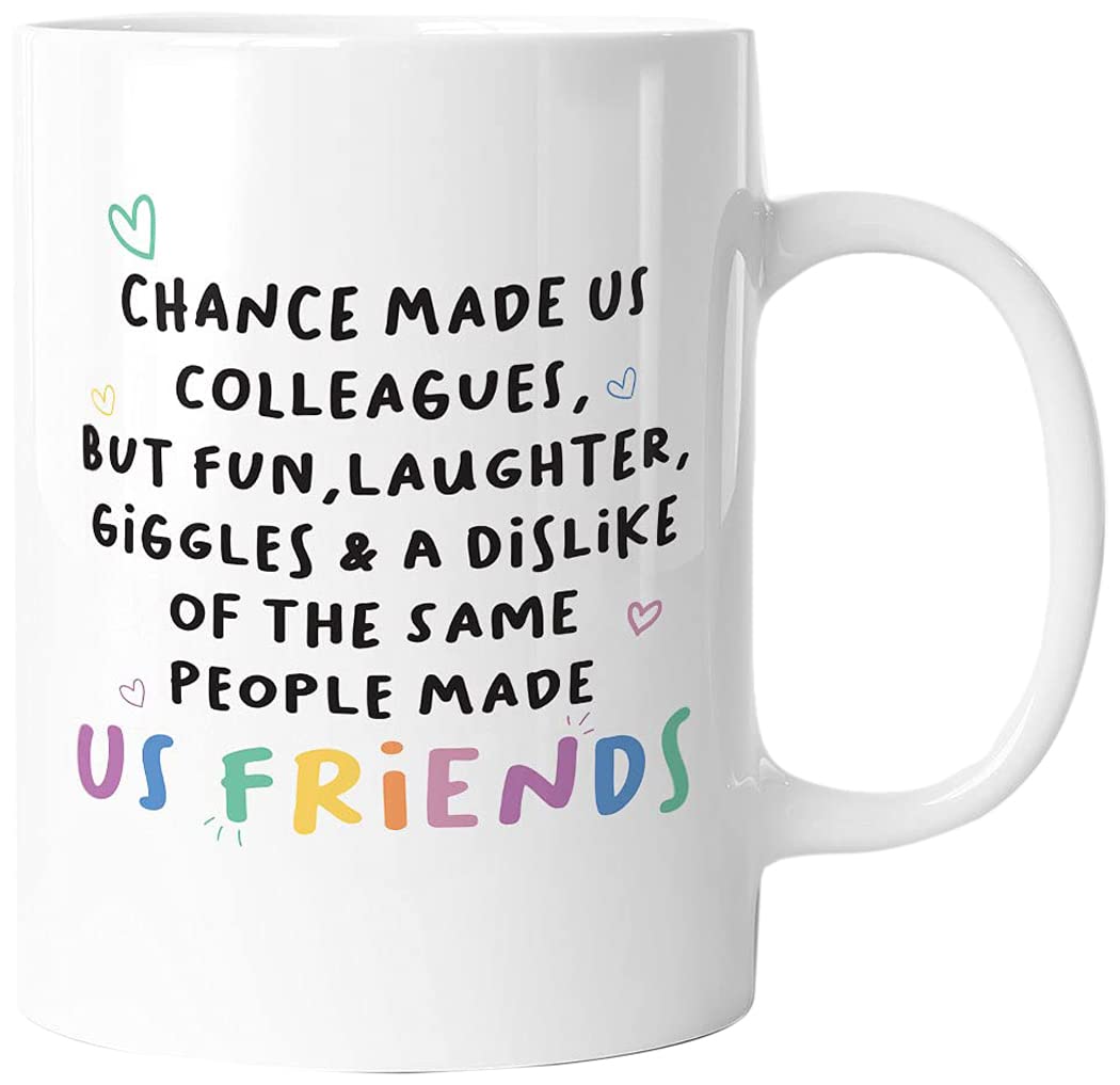 Victorian Printing Co - Chance Made Us Colleagues - Birthday Gift Mug, Ceramic, 11fl.oz.