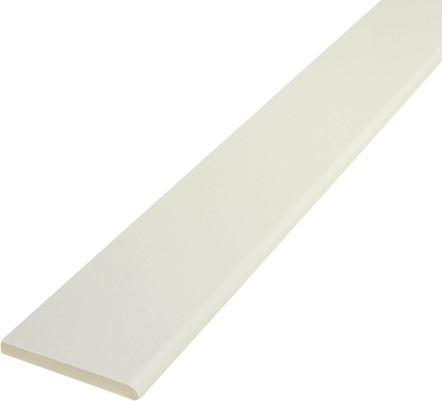 White, 65mm x 5m PencilRound Architrave uPVC Plastic Window Finishing