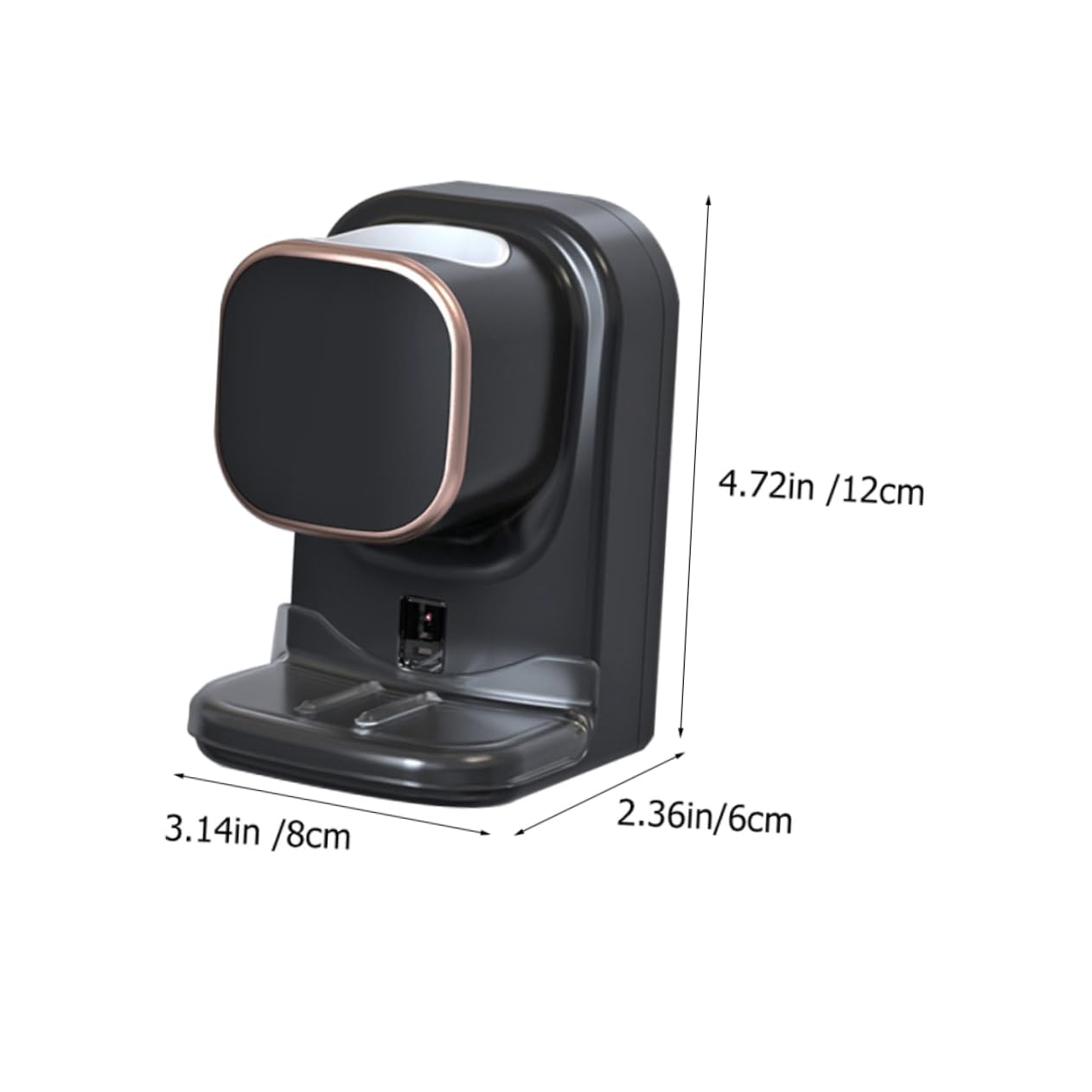 CALLARON Distributeur Automatique de Dentifrice Mural en Plastique Noir, Câble Usb, pour Salle de Bain, Limite le Gaspillage et Reste Solide