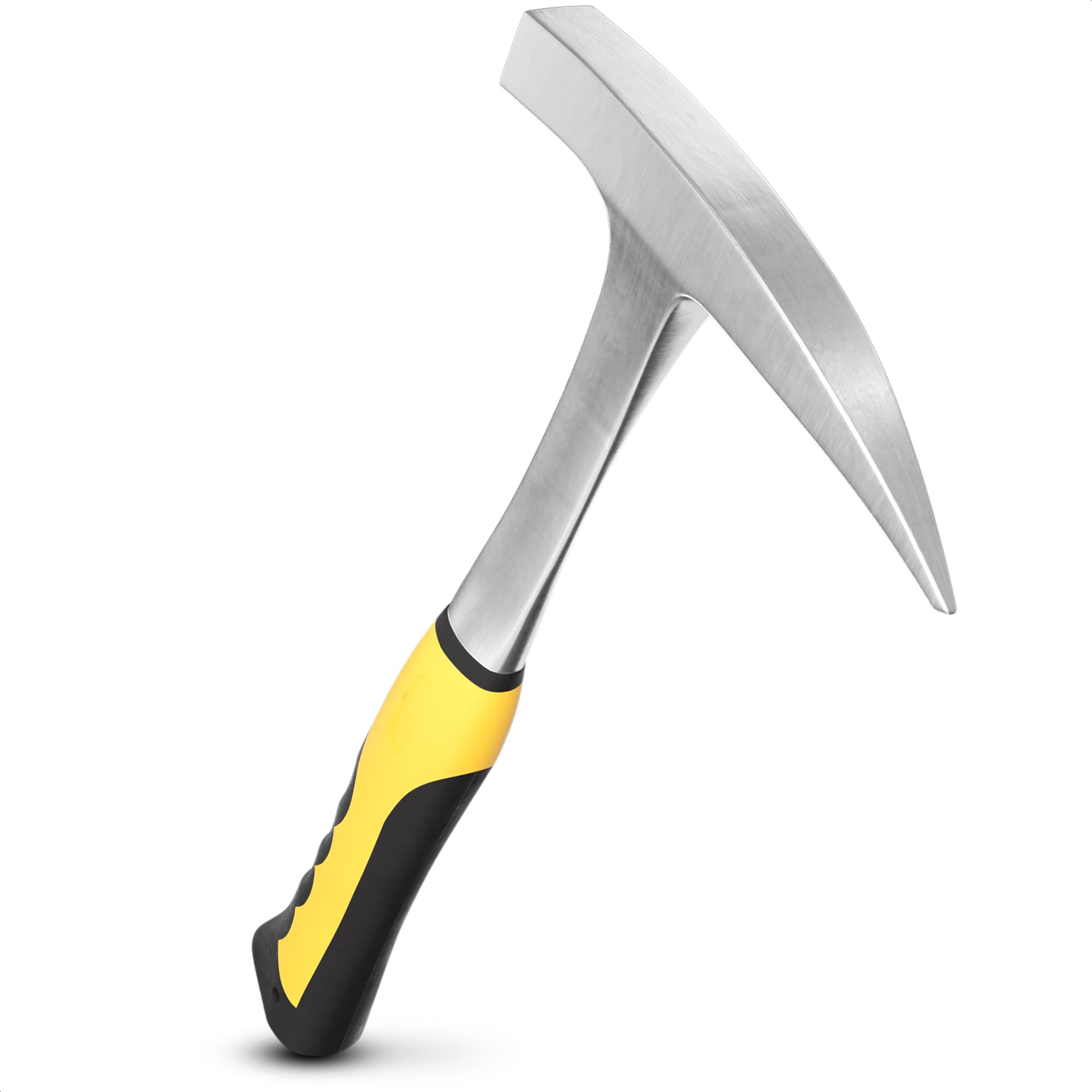 Small Rock Hammer 28 oz (1.75 lb) Heavy Balanced One-Piece Forged Steel