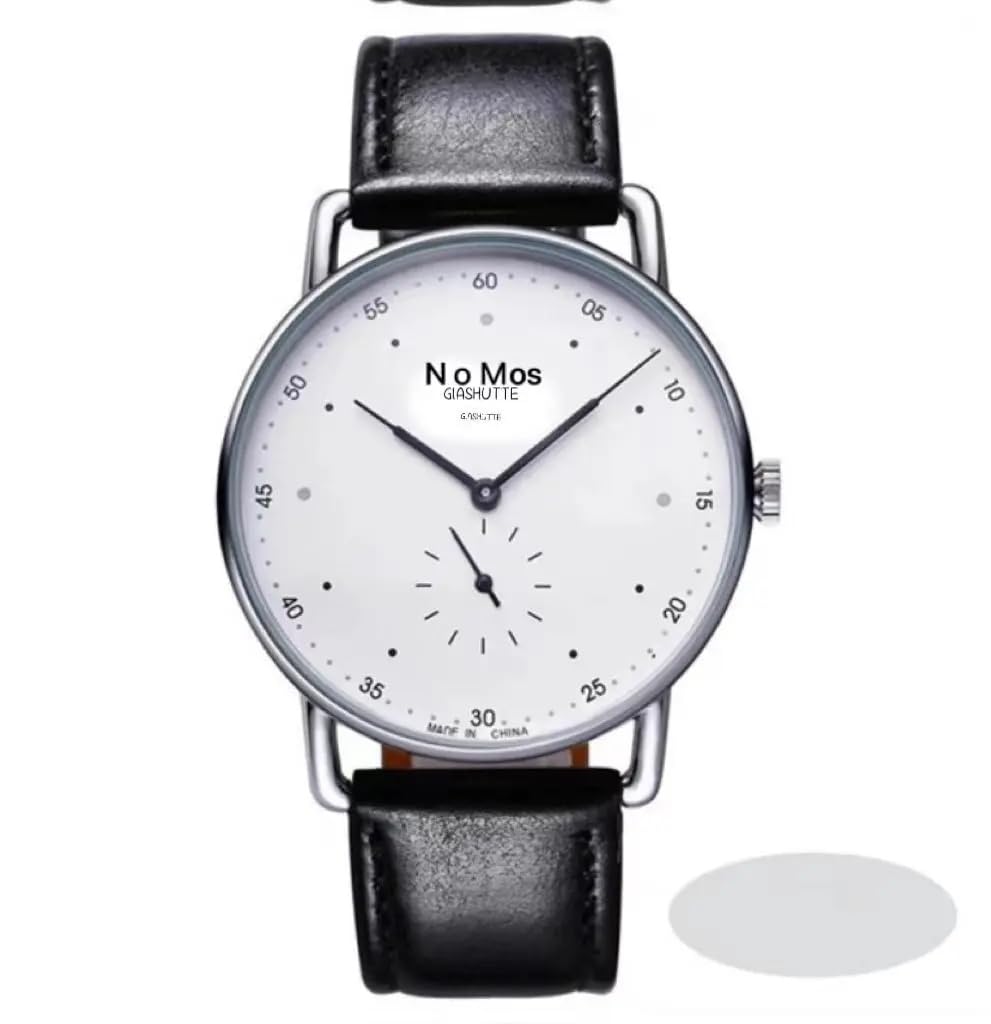 AE-FASHION - waterprosof Men's Quartz Watch Half Dial Wristwatch Trendy Core Leather Box Chinese Оriɡiп Fashionable Timepiece for Men