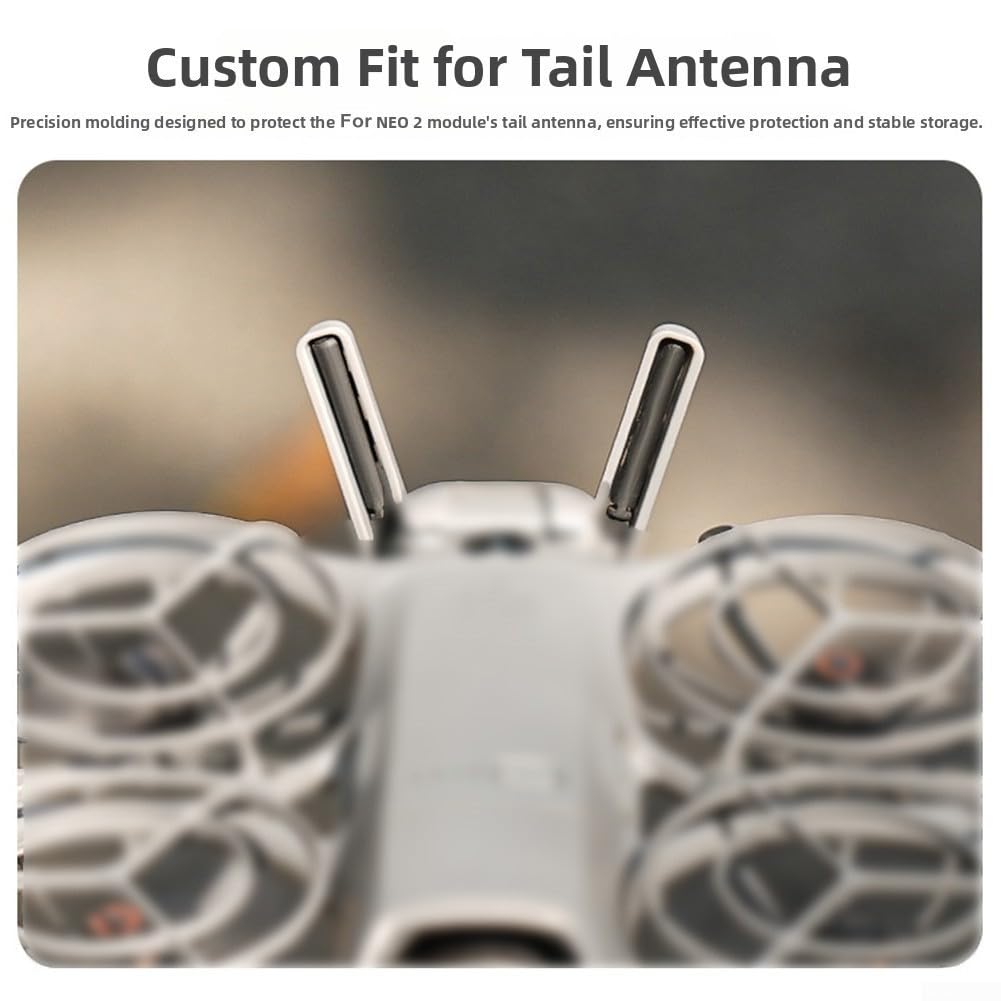 DJI NEO 2 Copertura Protettiva Antiurto PC Tail Antenna Shield Resistente alle Cadute Protezione Modulo Trasmissione Immagini Accessorio Compatto Grigio