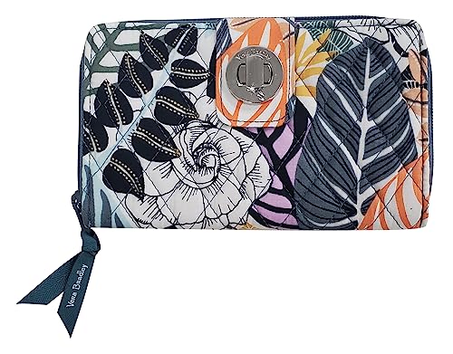 Image of Cotton Turnlock Wallet With Rfid Protection