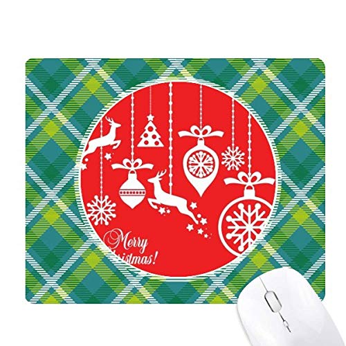 Tapis de souris arbre de noël festival du flocon de neige pour bureau