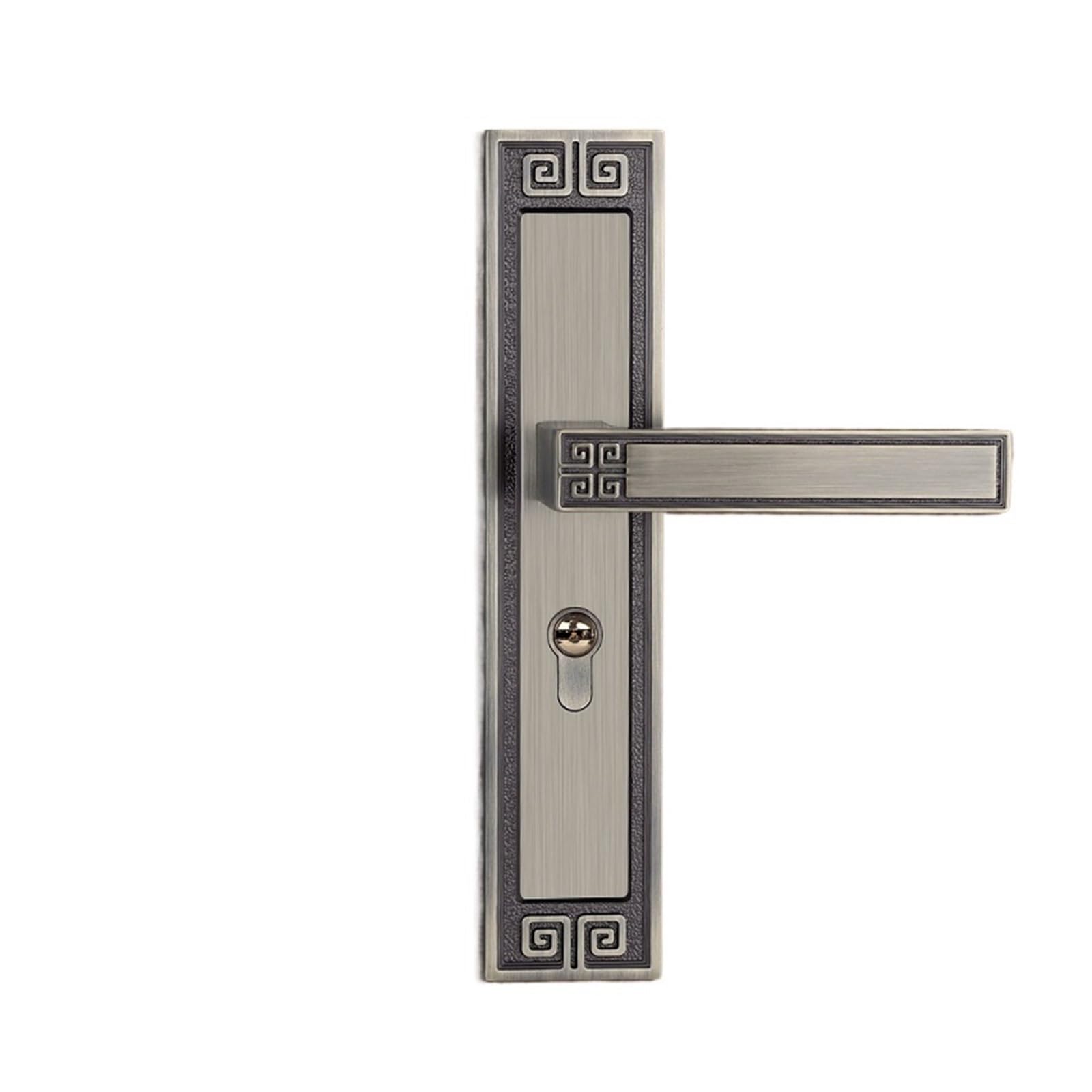Serrure de porte intérieure de chambre en bois bronze silencieuse