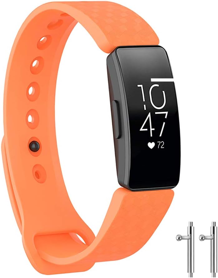 Watbro Compatible with Fitbit Inspire HR Bands/Fitbit Inspire Band, Adjustable Soft Silicone Waterproof Inspire Straps for Women Men Sports Replacement Wristband for Inspire/Inspire HR Fitness Tracker
