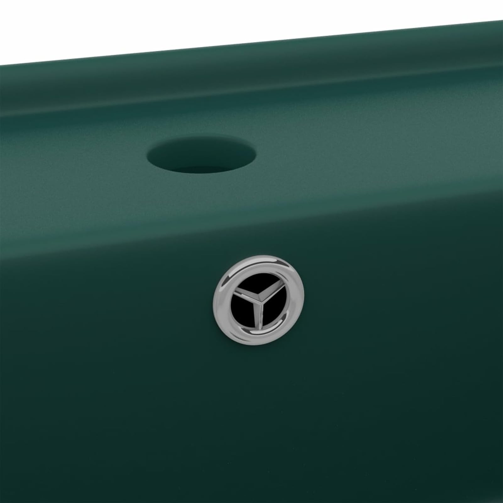 Lavabo de lujo cuadrado de cerámica mate verde oscuro 41 x 41 cm, lavabo, lavabo de baño, lavabo, lavabo, lavabo, lavabo de encimera