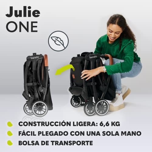 Miniatura 7 de Lionelo Julie One Carrito 51 X 75 X 103 Cm Para Menores Hasta 22kg 0-48m Regulación Del Respaldo Plegado Sencillo Ruedas Resistentes Con Amortizadores Cesta Para Compras