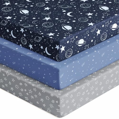 Unnivoll Baby Crib Sheets for Boys Girls, 28x52x8in Fitted