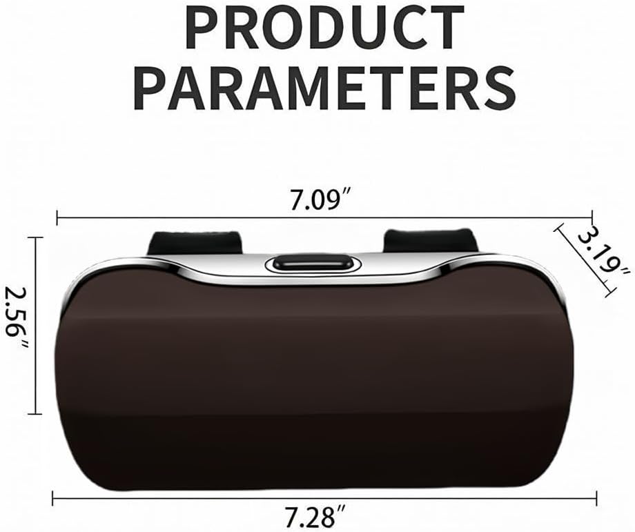 GDQ Glasses Holder for Car,Clip‑On Car Sun‑Visor Eyewear Container image 5