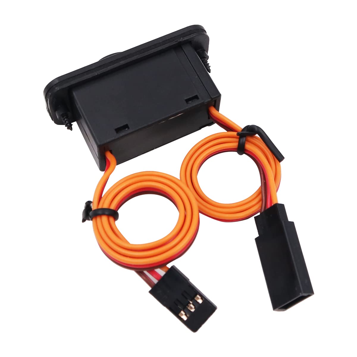 Interruptor LED Con Luz Para RC – Conmutador De 12A Con Cable JR Para Aviones, Coches Y Drones, Fácil De Instalar