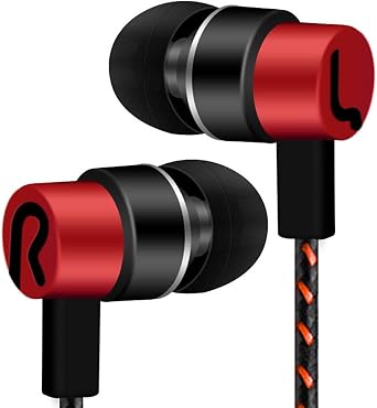 New Wired Headset Universal 3.5mm In-Ear Stereo Earbuds Earphone Headphones Noise Cancelling For Cell Phone PC Laptop