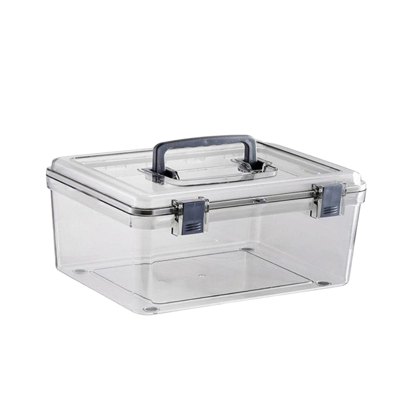 Ronyme Portable Camera Case with Handle Transparent Waterproof Dry Box Accessories, 27.6cmx22.4cmx12.5cm