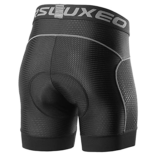 Foto von Lixada Radlerhose Herren mit Sitzpolster 5D Gepolsterte Fahrradhose kurz Atmungsaktive Elastizität Schnelltrocknende Stoßfeste Herren Fahrrad Hosen Radhose