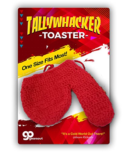 GO Tallywhacker Toaster - Knit Warmer - Winter Weather Gear for Men - Red - Hand Knitted Crochete Sweater