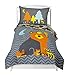 Twin Reversible Woodland Creatures Duvet Cover Set with 1 Reversible Pillowcase for Kids Bedding -Double Brushed Ultra Microfiber Luxury Bed Sheet Set By Where The Polka Dots Roam (66" L X 86" W)