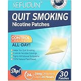Quit Smoking Nicotine Patches, Step 1 to Quit Smoking, 21mg Delivered Over 24 Hours, Nicotine Transd