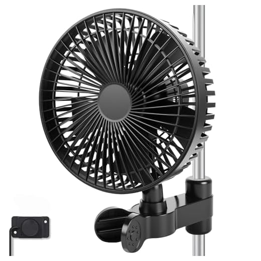 Profan, Ventilator, 15 cm, 5 W 13 SKUTZTEK Grow Ventilator mit Clip & Stufenlosem Drehzahlregler, Stufenloser Lüfter mit EC-Motor, 2100 U/min, Oszillierend, 10W, IP44, Clip-on-Lüfter für Growbox/Zelt