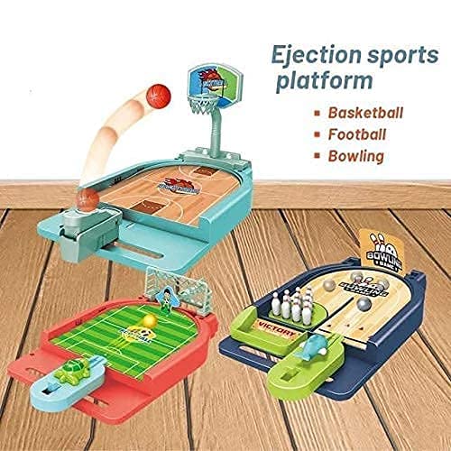 Cojuz Basketball Football Bowling Soccer Table Miniature Desktop Novelty Game Fun Activity for Kids Boys Girls Adults Pack of 1 Table 1