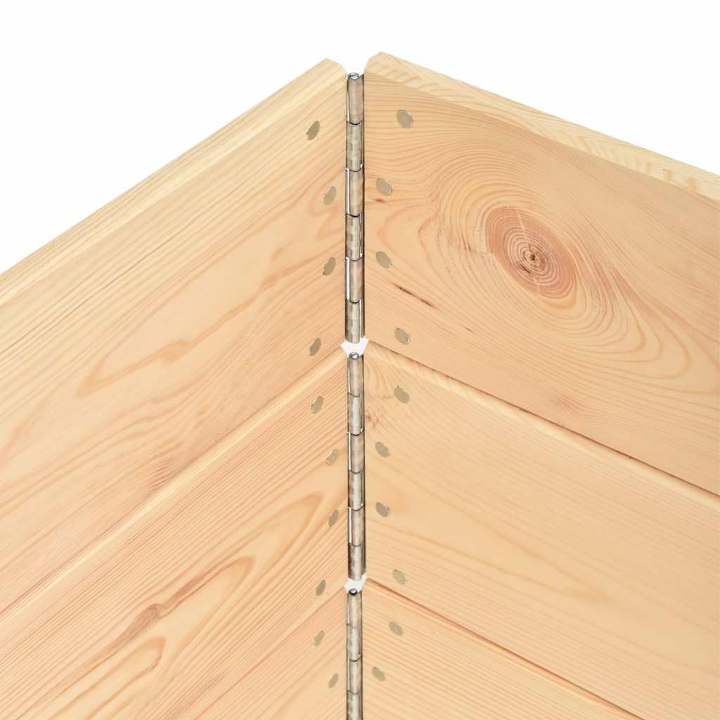 Ramki na palety, zestaw 3 sztuk, 50 x 100 cm, lite drewno sosnowe, z możliwością układania w stos, do mebli paletowych i podwyższonej grządki