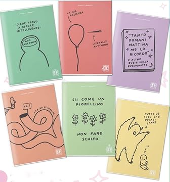 Selezione Cartoleria Varzi Dal 1956 One Color Maxi Quaderno A4 Disegnetti Depressetti 5M Assortito