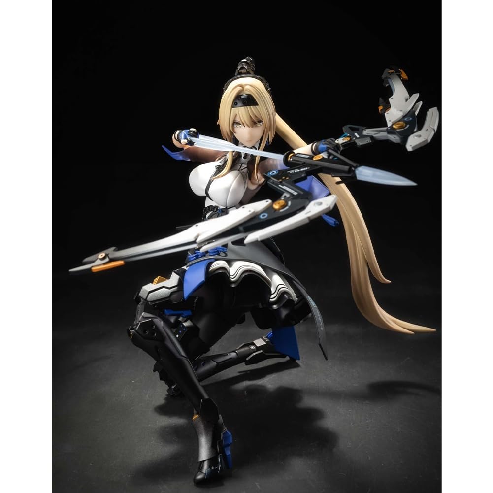 DEXSHUN Bianca - Statuetta Anime Super Action Figure con accessori, scala 1/8, 22 cm | Mobile, stile libero, statua anime, in PVC, personaggio di gioco, decorazione da scrivania, oggetti da collezione