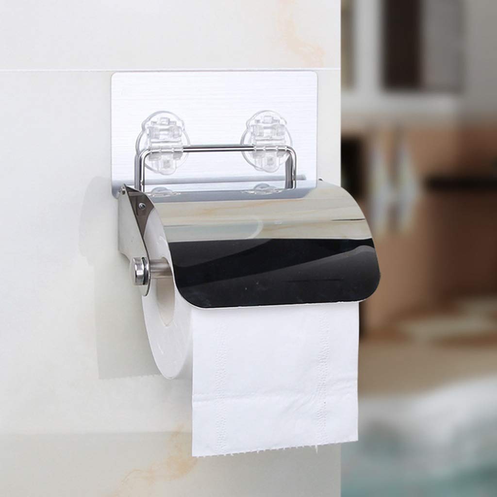 トイレットペーパーホルダー 棚付き壁掛けティッシュロールホルダー 穴なし Amazon.co.jp: 穴なし トイレットペーパーホルダー 棚付き壁掛け