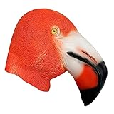 VOSAREA Flamingo Animal Masquerade for Halloween Steampunk Bird Beak Party Costume