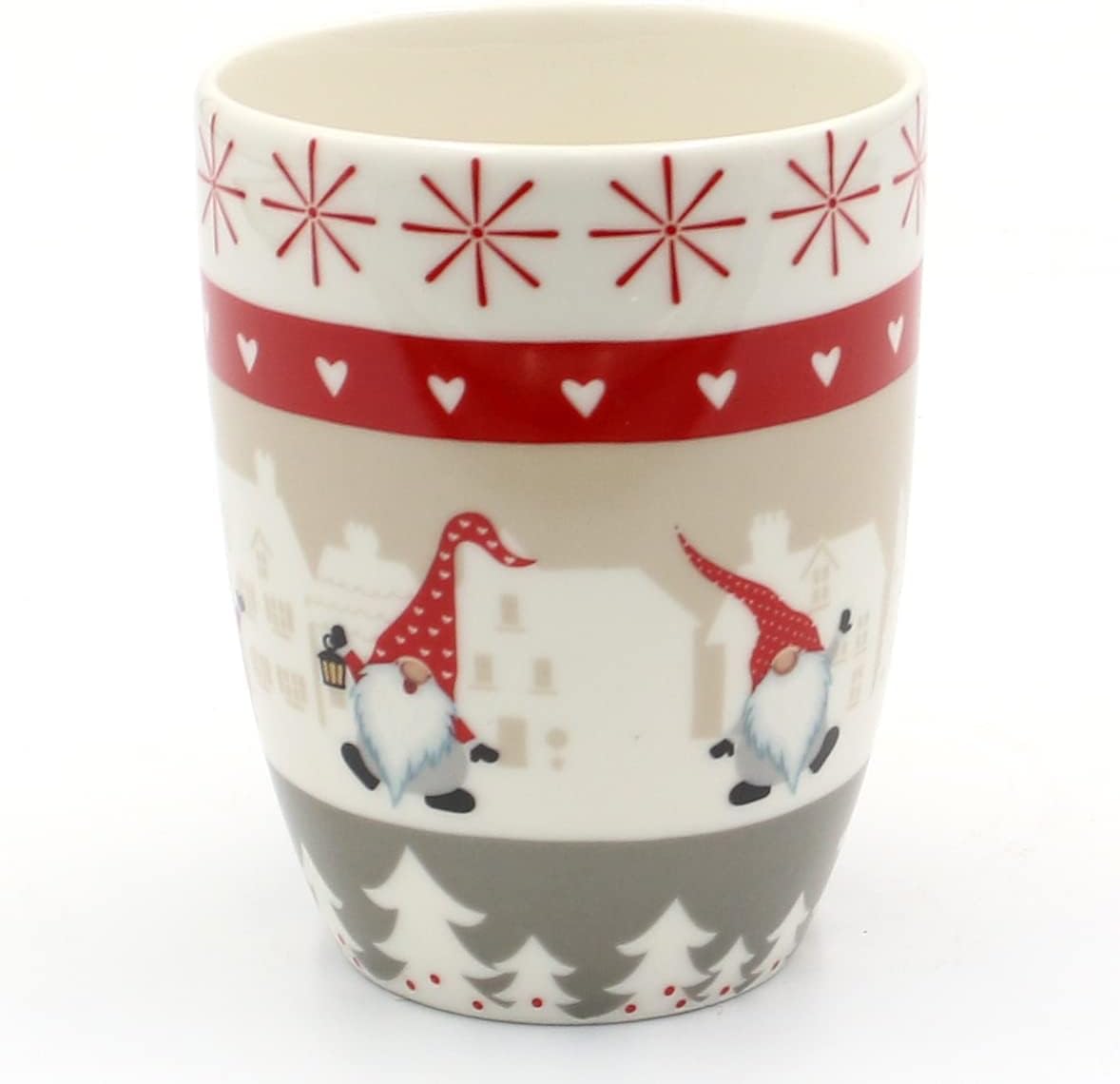 Dekohelden24 W-10027658-Set of 2 Porcelain Christmas Mugs - L x W x H 8 x 12 x 10 cm Capacity 340 ml image 3