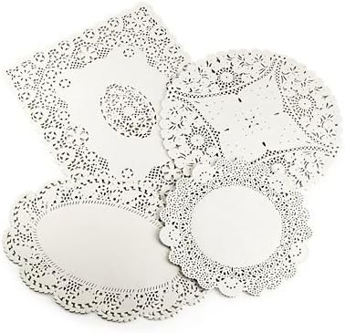 Lakeland Assorted Paper Doilies, 4 Designs - Pack of 80