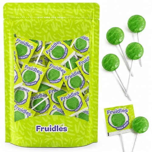 25 Green Apple Lollipops Candy Suckers for Kids, Perfect for Gifting, Parties, Events,10 Gram Lollipops (25-Pack)