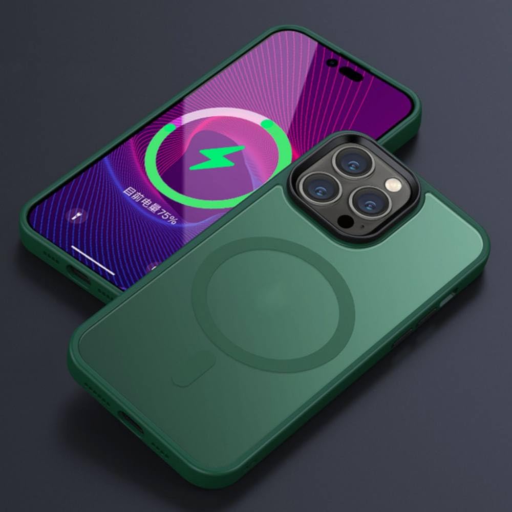 Coque antichoc iPhone 13 Pro Max mate verte évite rayures et chutes - 7