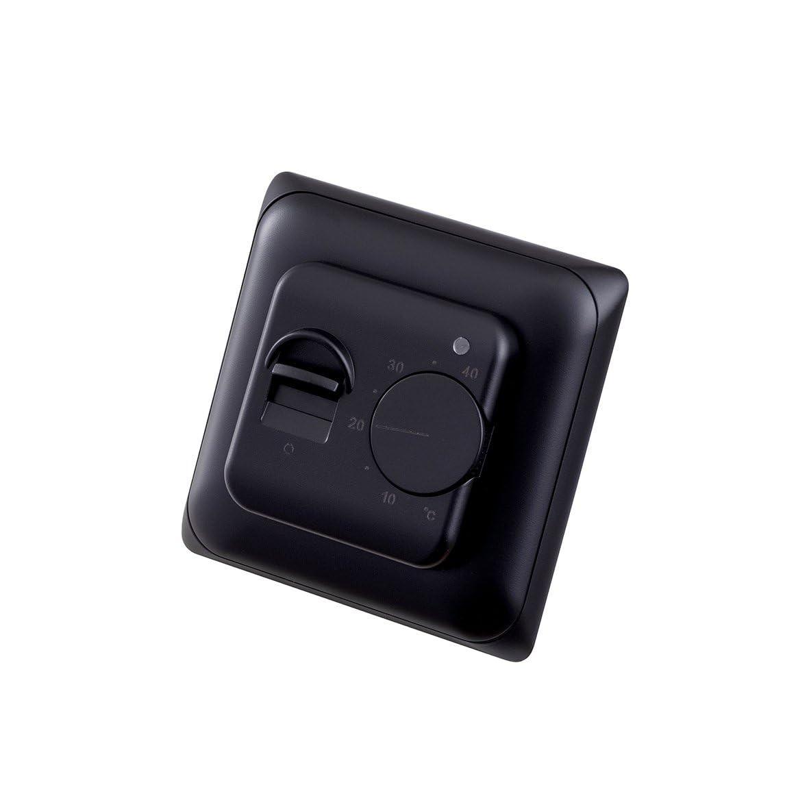 Thermostat analogique blanc ou noir pour chauffage électrique mural