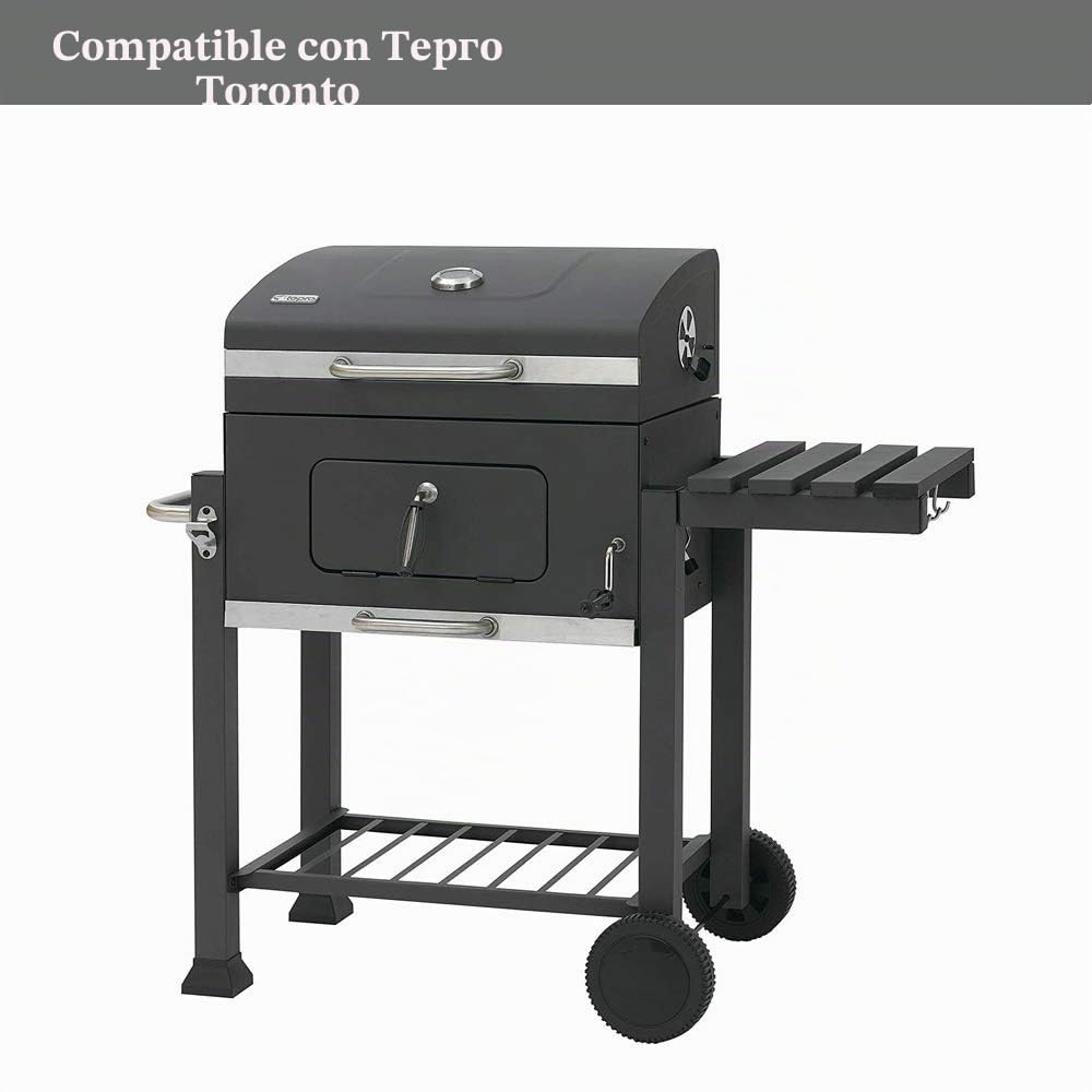 Onlyfire Rejillas de cocina de acero inoxidable de repuesto para parrillas Tepro Toronto, modelo Schwarz, juego de 2