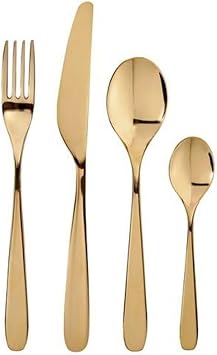 IKEA 24 Par a Paslanmaz  elik  atal B ak Ka k Seti, Gold Renk, 6l