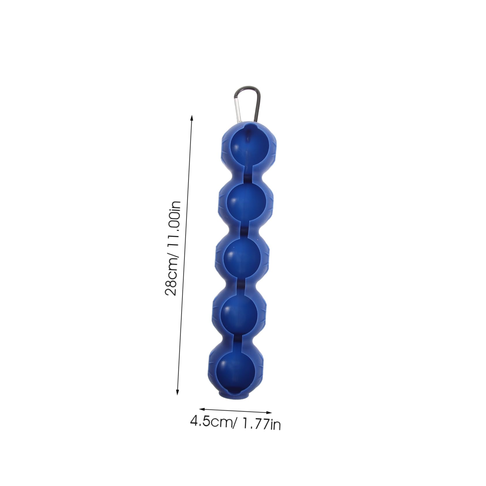 BESPORTBLE Porta 5 Blu Silicone Golf da a o Moschettone Palline e in Professionale Facile Trasportare Comodo da Appendere Protezione a Pantaloni Sacca per
