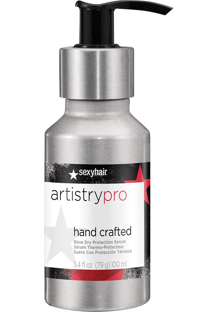 SexyHair ArtistryPro Hand Crafted Blow Dry Protection Serum, 3.4 Oz | Creates Soft Shiny Blowouts | Color Protection | All Hair Types