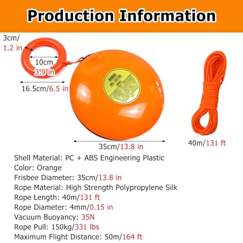 Disque de secours pour homme à la mer : solution de flottaison d'urgence 220kg - 3