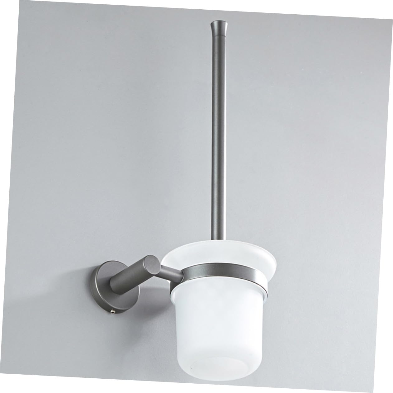 Escobilla de Baño Mural con Vaso de Vidrio para Limpieza Profunda