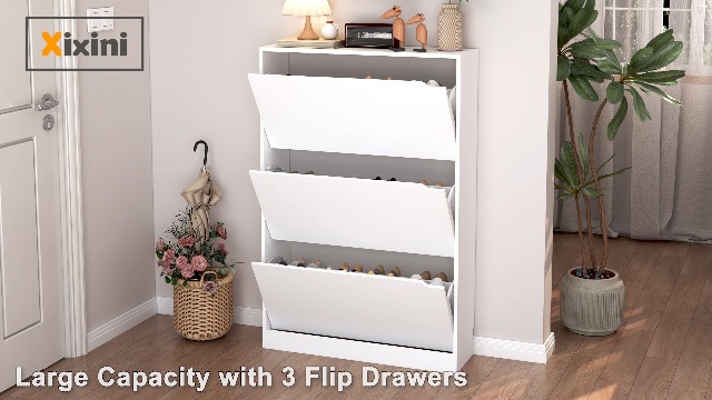 Amazon.com: Xixini Shoe Storage Cabinet for Entryway with 3