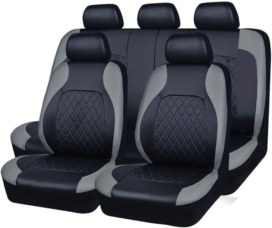 Car Seat Covers for Infiniti QX50 2014–2025 2026 J50/J55, Waterproof Full Set Protector Multiple Colors, Airbag Compatible Cushion for Interior Upgrade,Grey